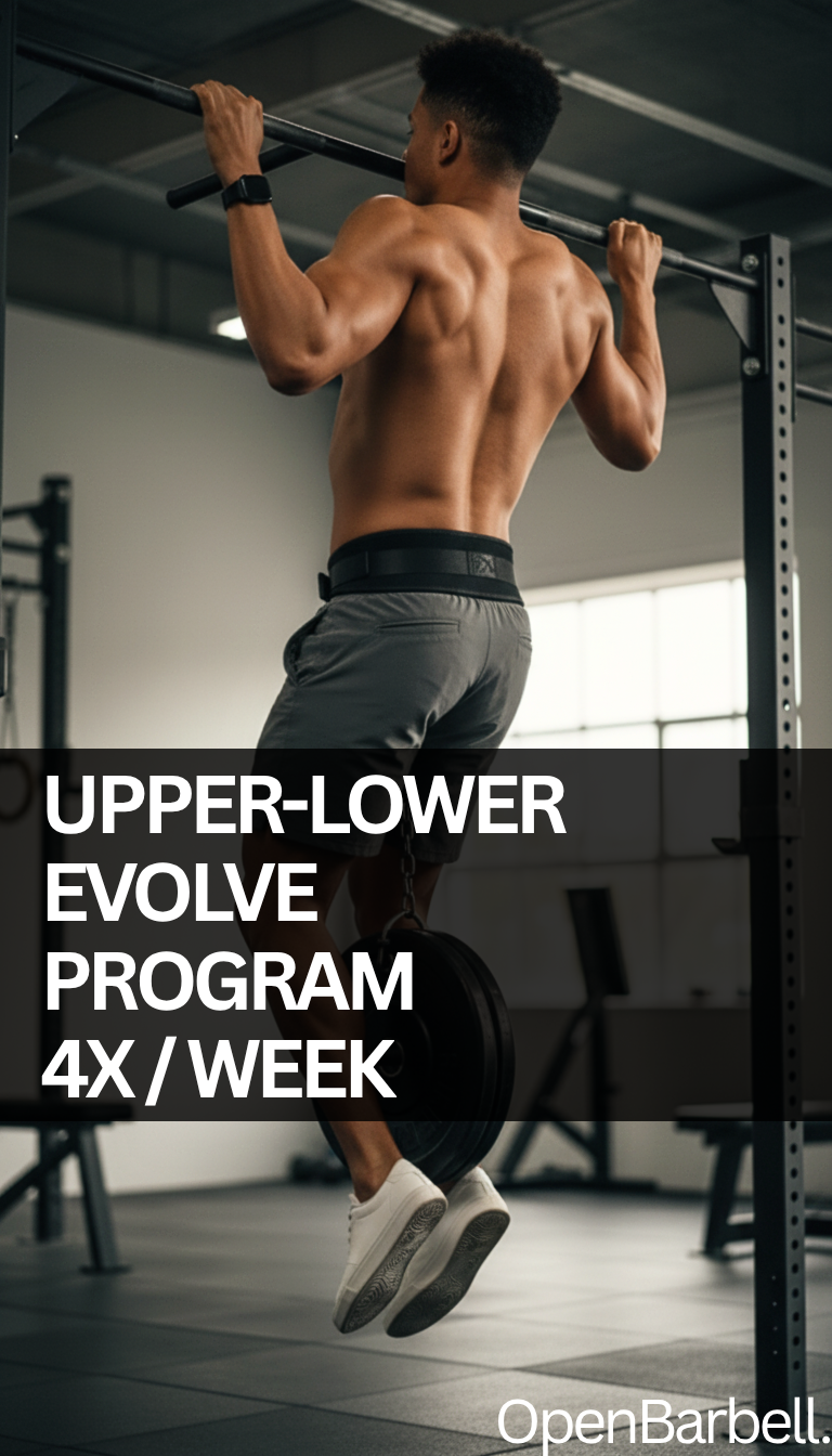 Upper-Lower Evolve Program, 4 Days/Week