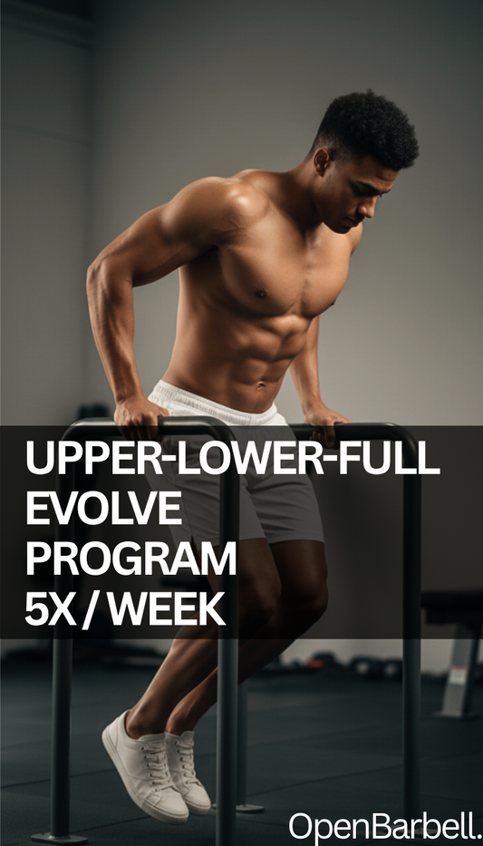 Upper-Lower-Full Body Evolve Program, 5 Days/Week