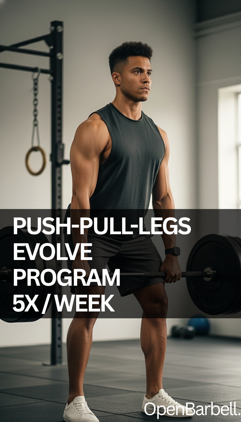 Push-Pull-Legs-Upper-Lower Evolve Program, 5 Days/Week