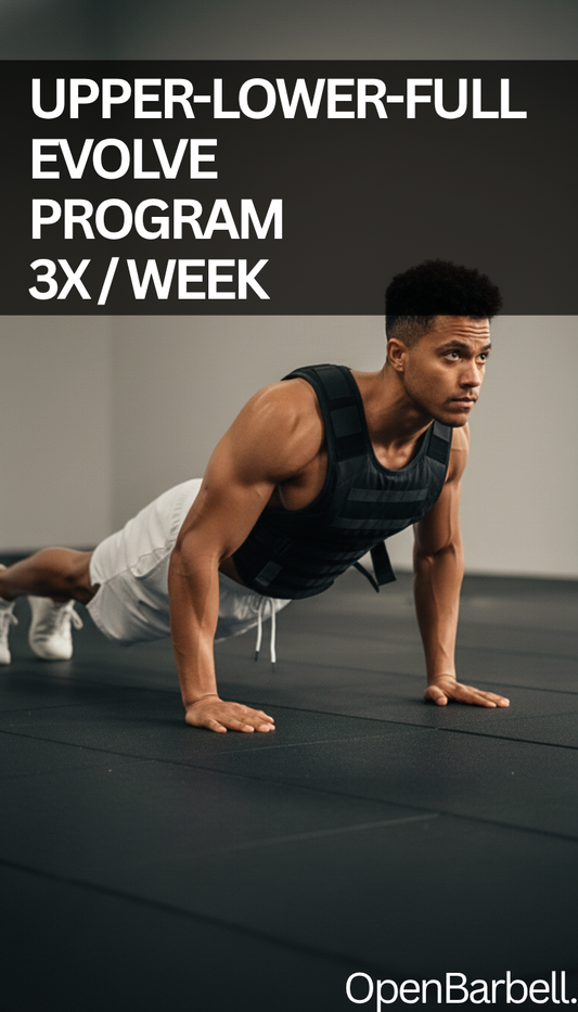 Upper-Lower-Full Body Evolve Program, 3 Days/Week